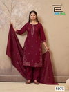 Hiba By Blue Hills Roman Silk Kurti With Bottom Dupatta Exporters In India